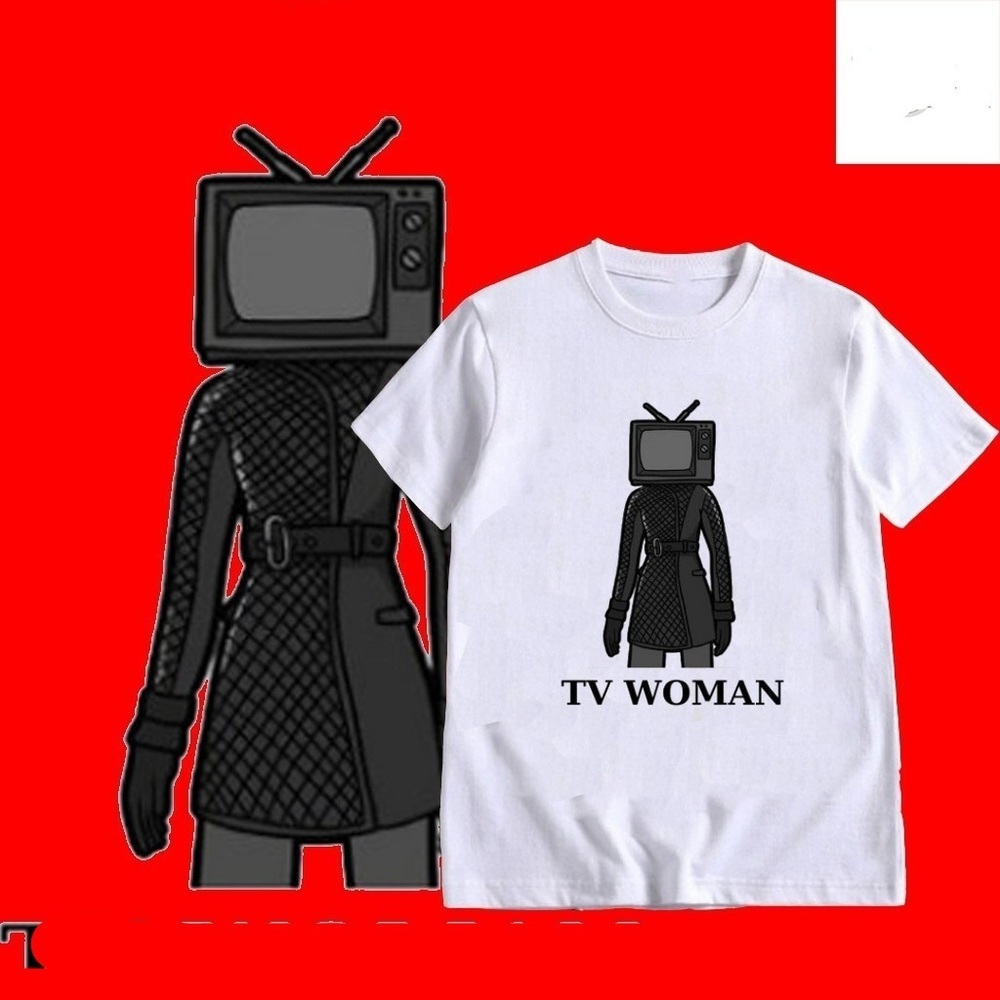 T-shirt With  TV Woman TV Girl Baby